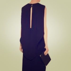 Tibi Open Back Draped Midi Dress